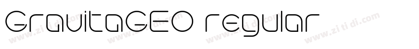 GravitaGEO regular字体转换 GravitaGEO regular字体转换